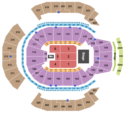 Chase Center Nine Inch Nails Seating Chart